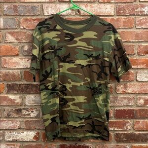 Men's Camo Short-Sleeve Crew Neck T-Shirt - Green Camo